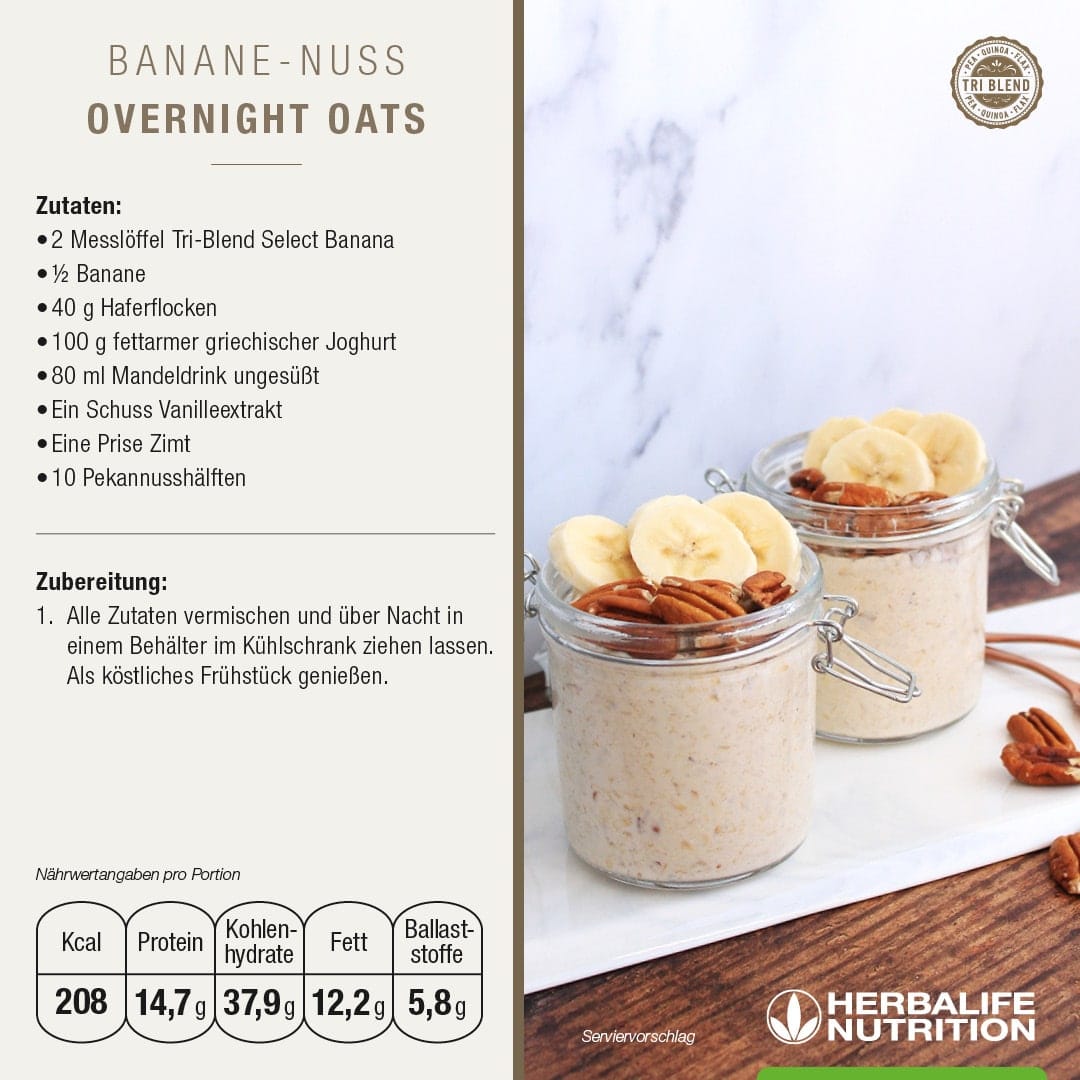Banane-Nuss Oats