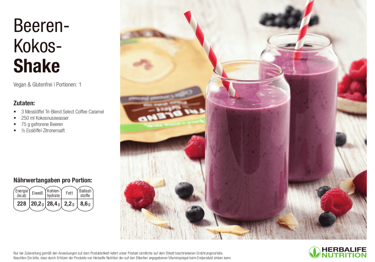 Beeren-Kokos-Shake