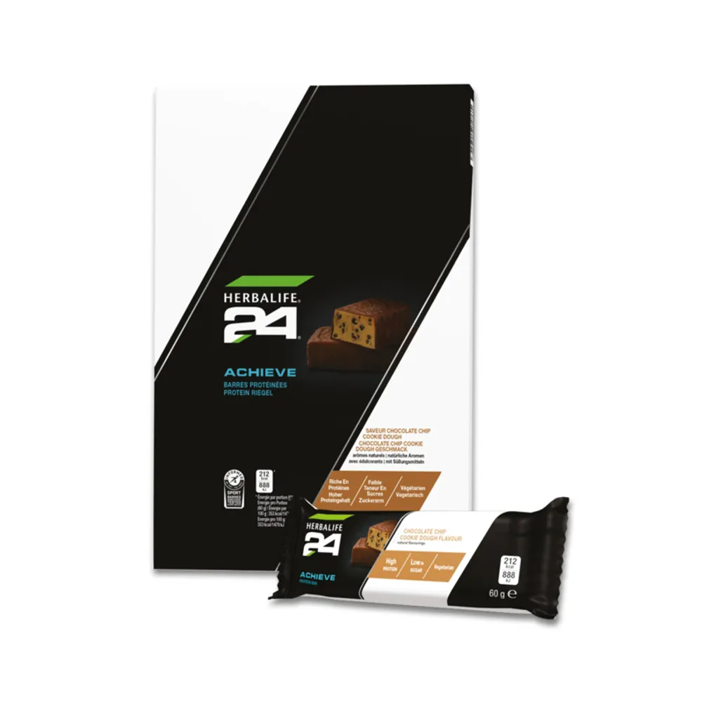 Herbalife H24 Protein Riegel – Chocolate Chip Cookie Dough 6 x 60 g