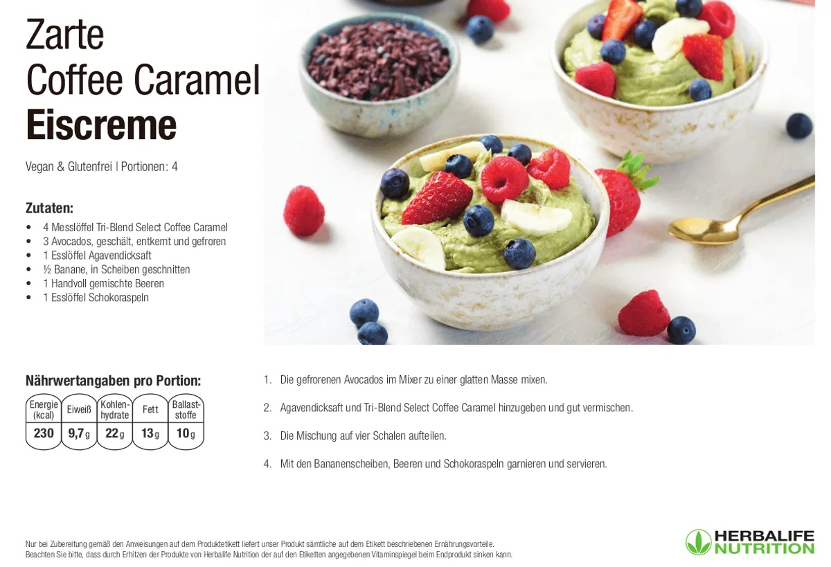 Zarte Coffee Caramel Eiscreme
