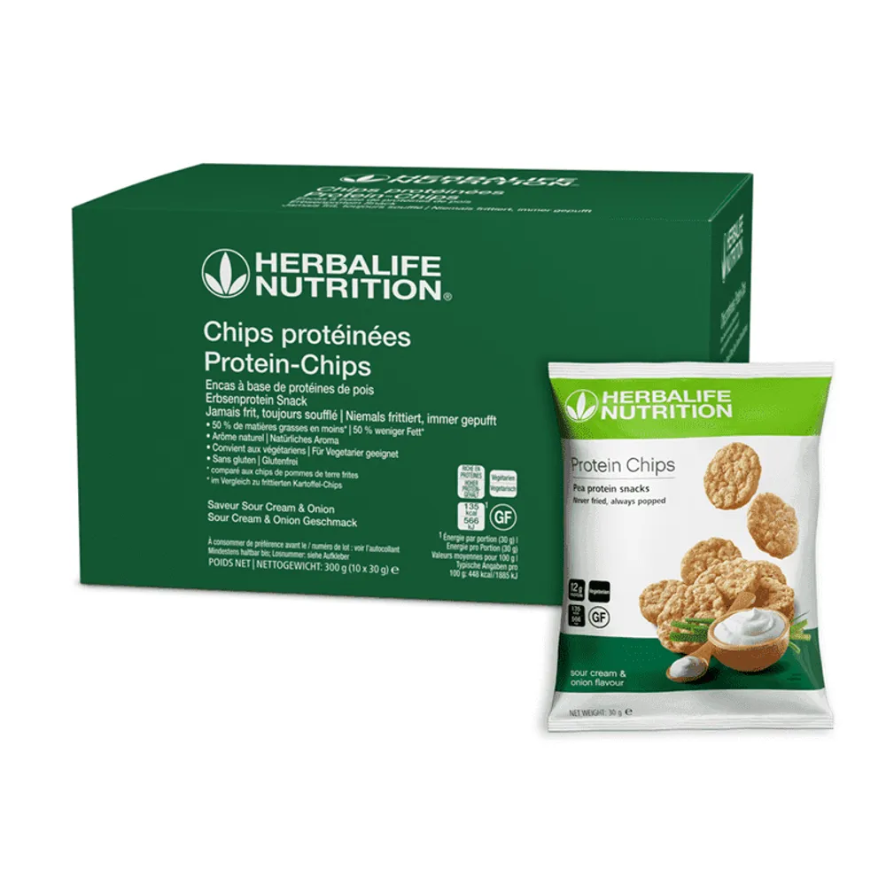 Herbalife Protein Chips Sour Cream & Onion 10x30g