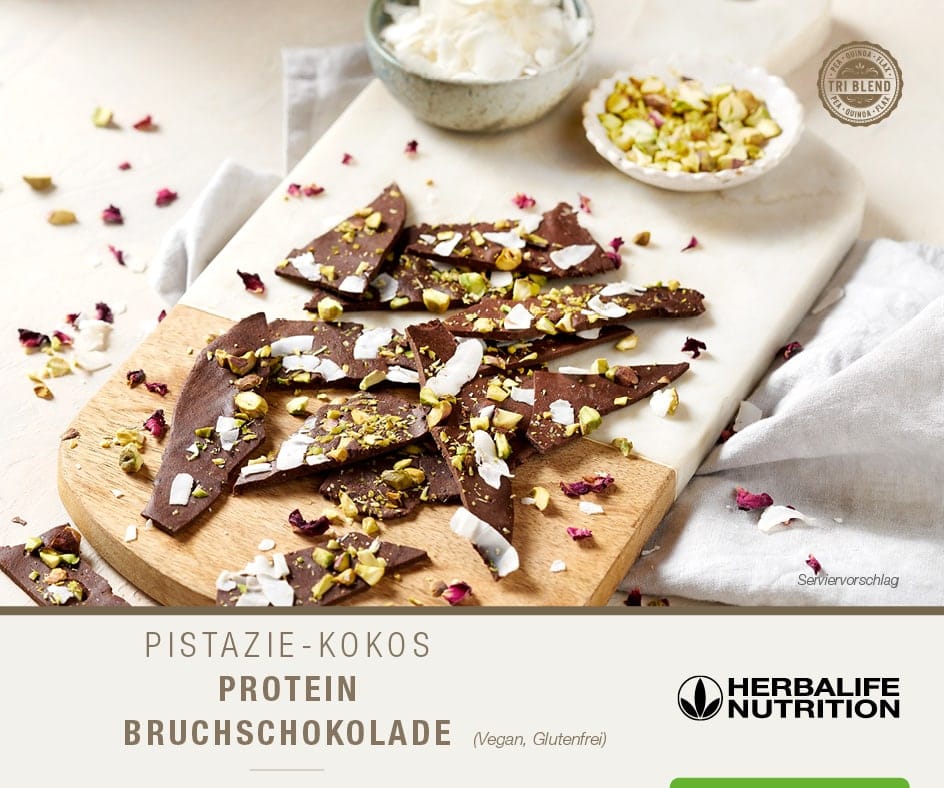 Pistazie-Kokos Protein Bruchschokolade