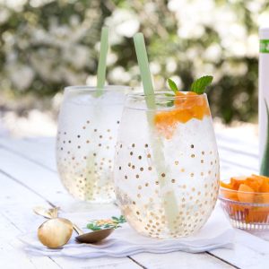 Two glasses of infused water with Herbalife Nutrition Aloe Vera drink