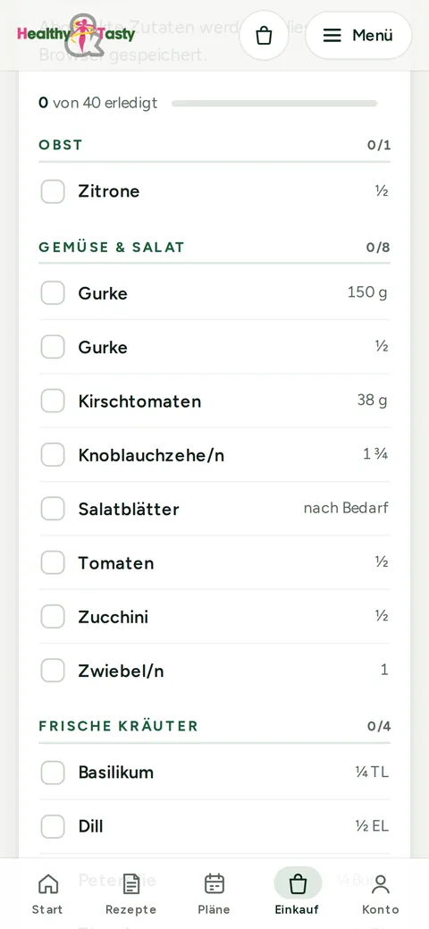 Einkaufsliste